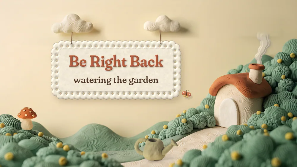 Cottagecore Be Right Back scene