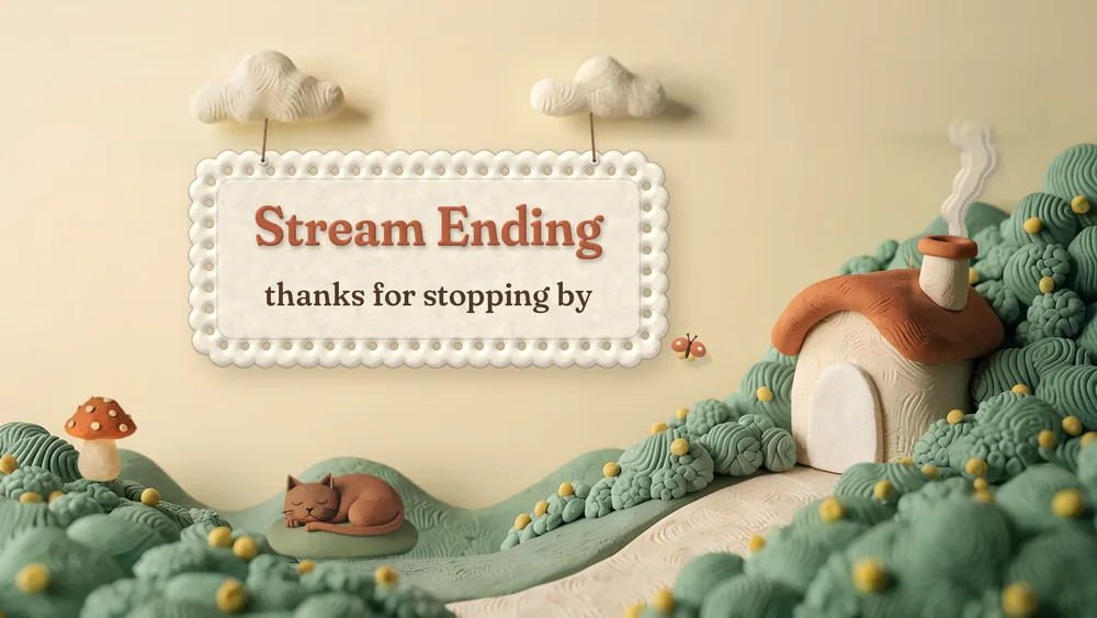 Cottagecore Stream Ending scene