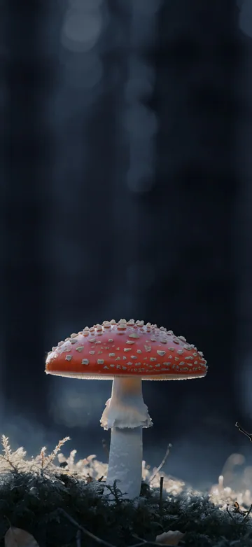 Mushroom Dusk Home Screen wallpaper