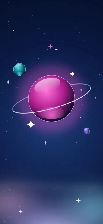 Orbit Gloss Midnight Lock Screen wallpaper