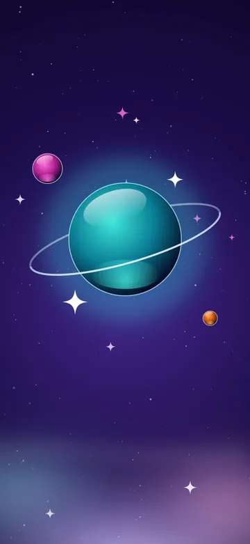 Orbit Gloss Ultraviolet Lock Screen wallpaper