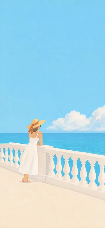 Riviera Day Terrace Lock Screen wallpaper