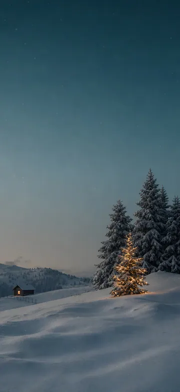 Snowy Frost Home Screen wallpaper