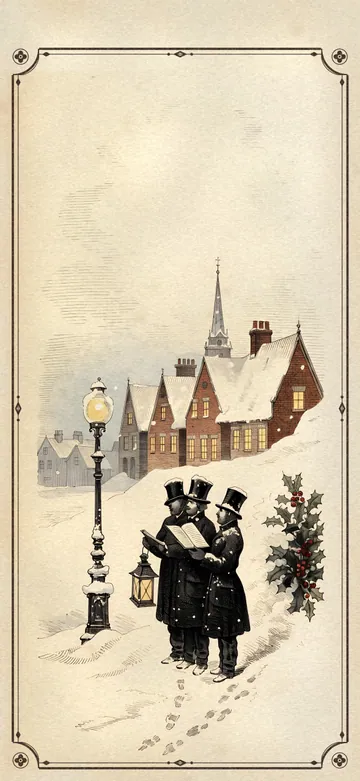 Victorian Christmas Lock Screen wallpaper
